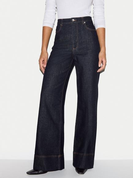 Jigsaw Kensal Wide Leg Jeans, Indigo, Indigo