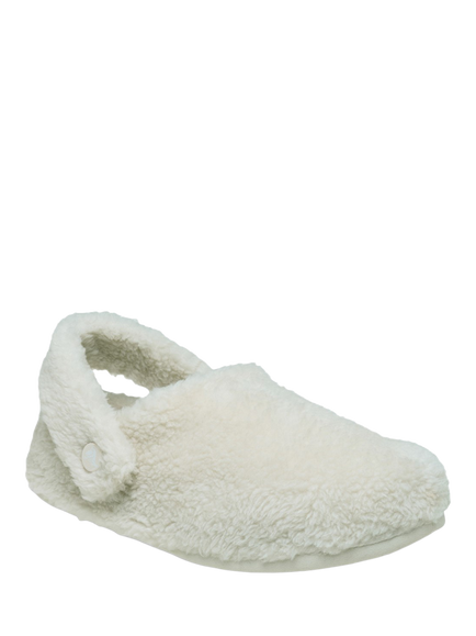 Crocs Classic Cozzzy Faux Fur Slippers - view 2, Stucco