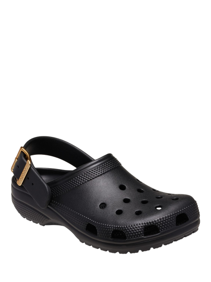 Crocs Classic Metallic Buckle Clogs, Black - view 2, Black