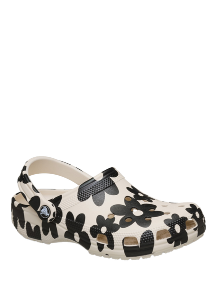 Crocs Classic Pop Petals Clogs - view 2, Summit White/Multi