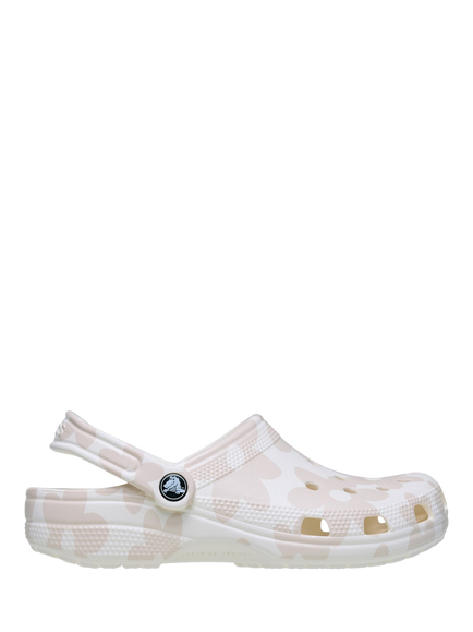 Crocs Classic Pop Petals Clogs, Chalk/Multi