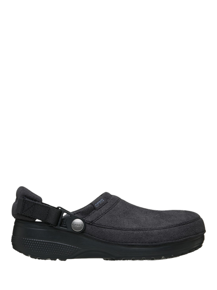 Crocs Classic Crafted Vegan Suede Clogs, Black