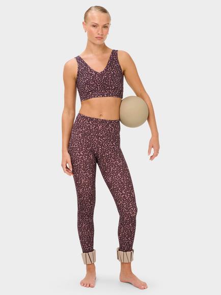 Sweaty Betty Ultimate Studio 7/8 Yoga Leggings, Brown/Multi - view 2, Brown/Multi