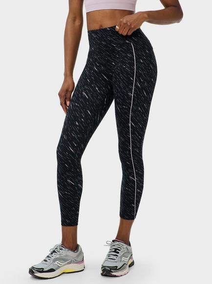 Sweaty Betty Power 7/8 Piping Workout Leggings, Black/Midnight Dash, Black/Midnight Dash