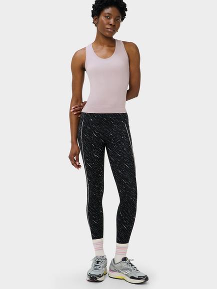Sweaty Betty Power 7/8 Piping Workout Leggings, Black/Midnight Dash - view 2, Black/Midnight Dash