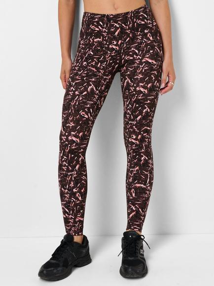 Sweaty Betty Abstract Print Power Gym Leggings, Brown/Multi, Brown/Multi