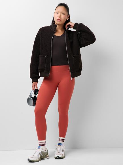 Sweaty Betty Power Gym Leggings, Terrazzo Red - view 2, Terrazzo Red