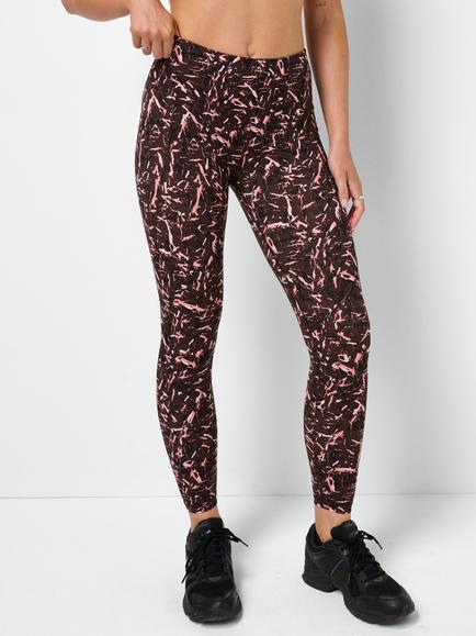 Sweaty Betty Abstract Print Power Gym Ankle Leggings, Brown/Multi, Brown/Multi