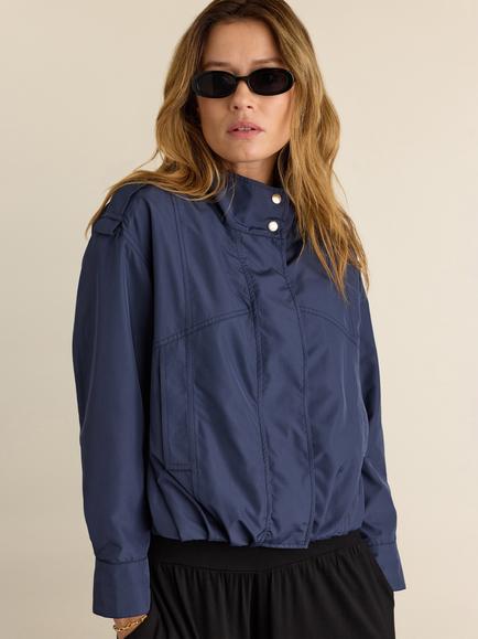 Baukjen Roxi Funnel Neck Bomber, Deep Indigo, Deep Indigo