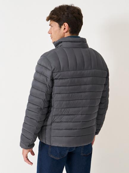 Crew Clothing Funnel Neck Puffer Jacket, Charcoal Grey - view 2, Charcoal Grey