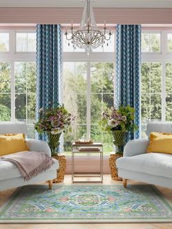 Ruggable Skye Rug, Blue/Multi - view 2, Blue/Multi