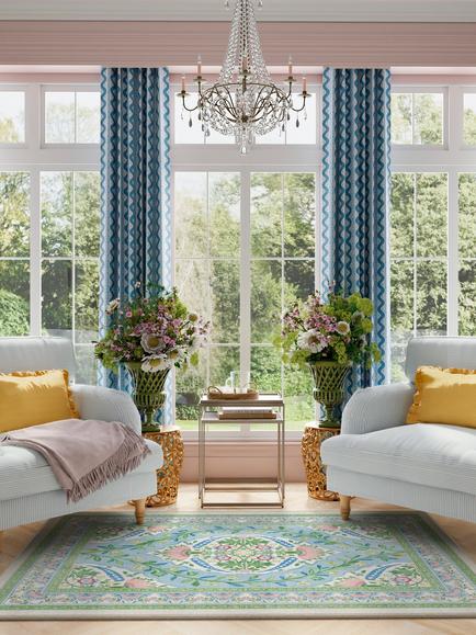 Ruggable Skye Rug, Blue/Multi - view 2, Blue/Multi