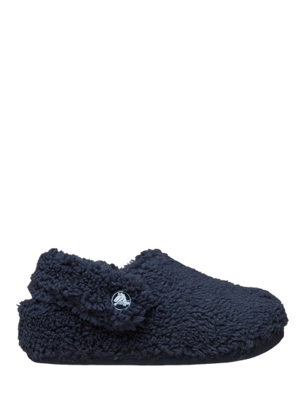 Crocs Kids' Cozzzy Faux Fur Slippers, Navy, Navy