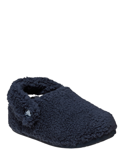 Crocs Kids' Cozzzy Faux Fur Slippers, Navy - view 2, Navy
