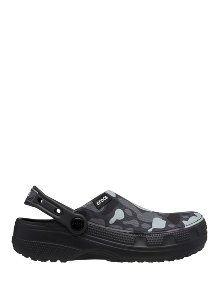 Crocs Classic Crafted Camo Clogs, Black/Multi, Black/Multi