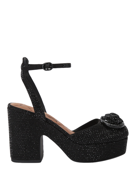 Kurt Geiger London Chelsea Closed Platform Sandals, Black