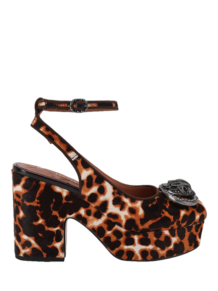 Kurt Geiger London Chelsea Closed Platform Heel Sandals, Multi, Multi
