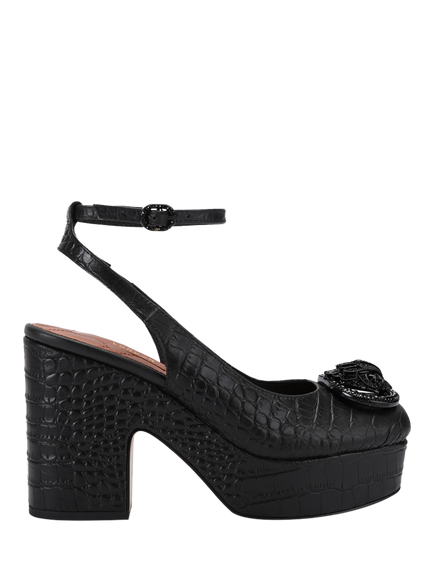 Kurt Geiger London Chelsea Closed Platform Sandals, Black, Black