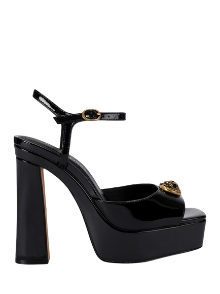 KG Kurt Geiger Chelsea Platform Heeled Sandals, Black, Black