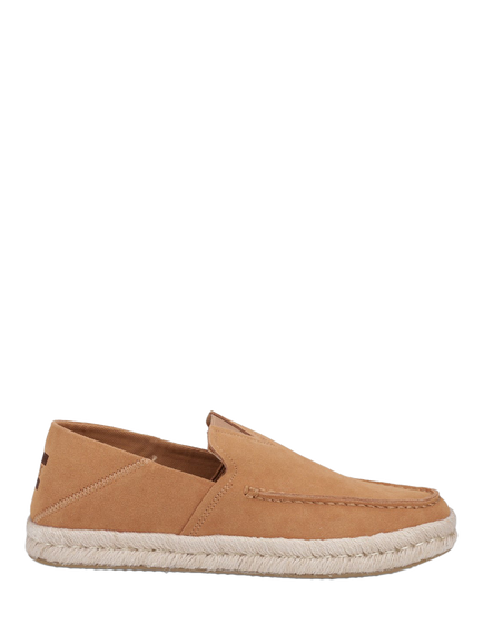 TOMS Alonso Rope Leather Loafers, Tan, Tan