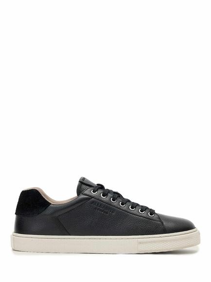 AllSaints Tucker Leather Trainers, Black