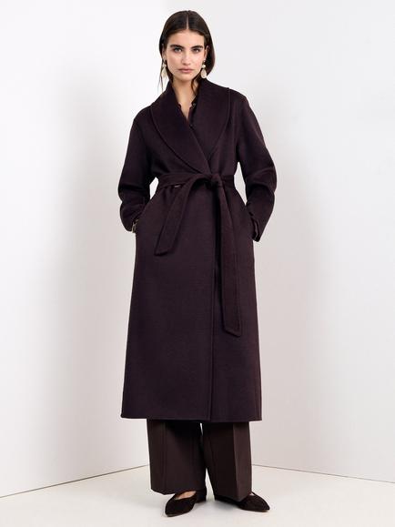 Phase Eight Daisy Longline Overcoat, Brown, Brown