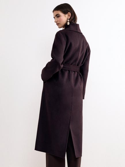 Phase Eight Daisy Longline Overcoat, Brown - view 2, Brown
