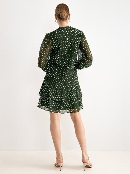Phase Eight Alma Swing Dress, Green - view 2, Green