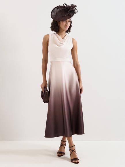 Phase Eight Cheryl Ombre Dress, Ivory, Ivory