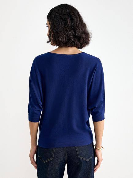 Phase Eight Cristine Knit Jumper - view 2, Cobalt
