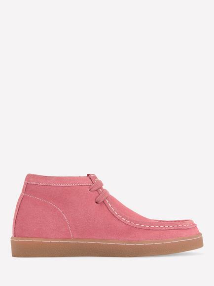Mini Boden Kids' Suede Moccasin Shoes, Vintage Rose, Vintage Rose