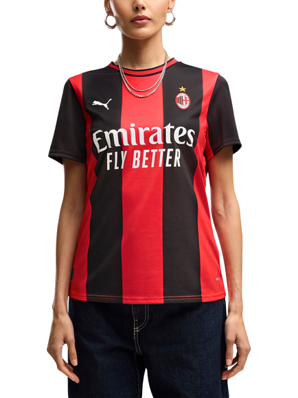 PUMA AC Milan 26/27 Women's Home Jersey, Black/All Time Red, Black/All Time Red