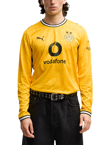 PUMA Borussia Dortmund 26/27 Home Long Sleeve Jersey, Faster Yellow/Black, Faster Yellow/Black