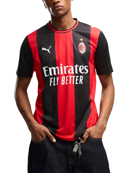 PUMA AC Milan 26/27 Home Jersey, Black/All Time Red, Black/All Time Red