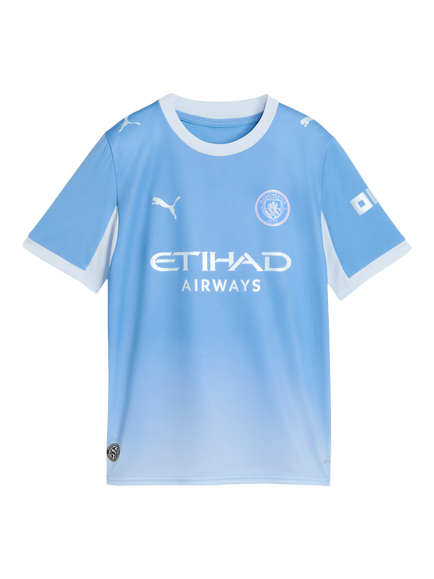 PUMA Kids' Manchester Football Shirt, Light Blue/Icy Blue, Light Blue/Icy Blue