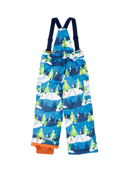 Frugi Kids' Snow Ski Salopettes, Starry Slopes - view 2, Starry Slopes