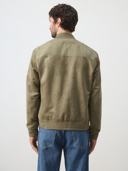Mango Bomber Jacket, Khaki - view 2, Khaki