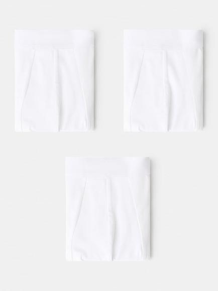 Mango Boxer Shorts, Pack of 3, White