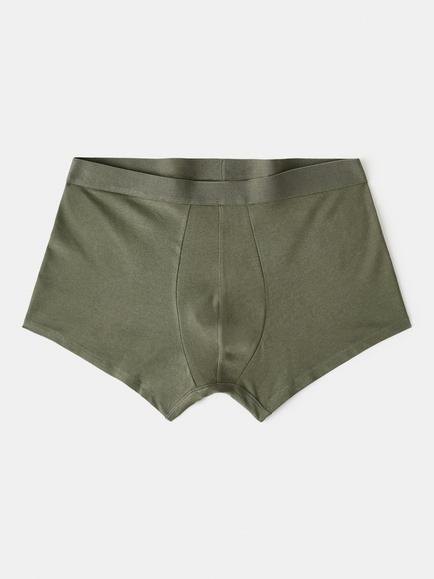Mango Cotton Rich Boxer Shorts, Pack of 3 - view 2, Khaki