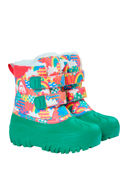Frugi Kids' Out and About Ankle Boots, Fun Frenzy, Fun Frenzy