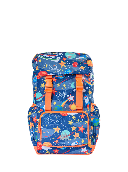 Frugi Kids' Trail Blazing Backpack, Blue, Blue