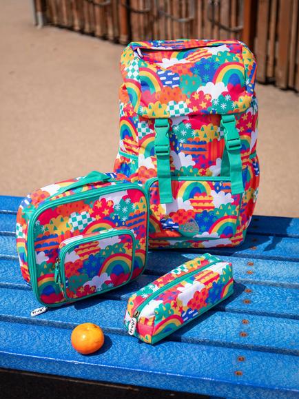 Frugi Kids' Pack A Lunch School Bag, Fun Frenzy - view 2, Fun Frenzy