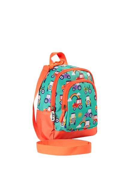 Frugi Kids' Little Adventurers Character Backpack, Terrific Tractors, Terrific Tractors