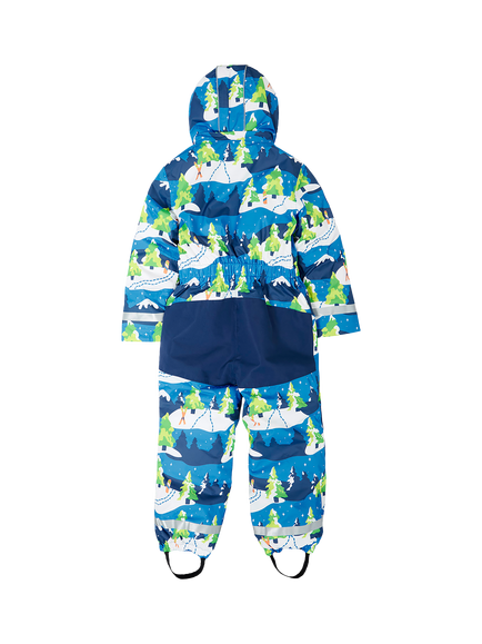 Frugi Kids' Any Weather All in One Outerwear, Starry Slopes - view 2, Starry Slopes