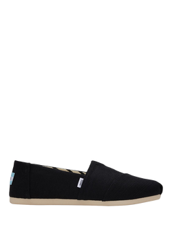 TOMS Alpargata Classic Espadrille Shoes, Black, Black