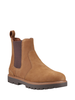 TOMS Griffin Leather Chelsea Boots, Brown - view 2, Brown