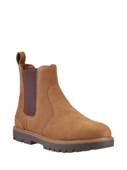 TOMS Griffin Leather Chelsea Boots, Brown - view 2, Brown