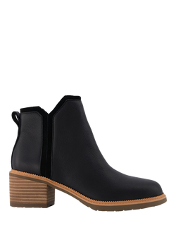 TOMS Hailey Nubuck Ankle Boots, Black, Black