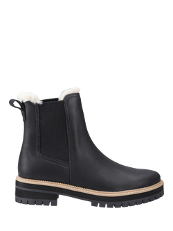 TOMS Bennet Leather Chelsea Boots, Black, Black