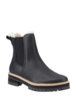 TOMS Bennet Leather Chelsea Boots, Black - view 2, Black